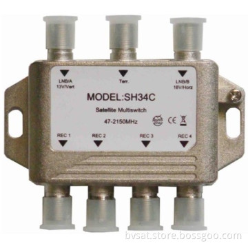 Zinwell Micro 3 X 4 Digital Satellite Multiswitch &amp; Combiner 